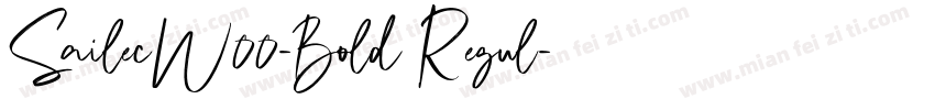 SailecW00-Bold Regul字体转换